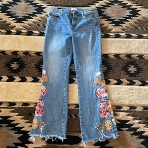 Driftwood Embroidery Jeans